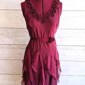 Petite Maroon Dress